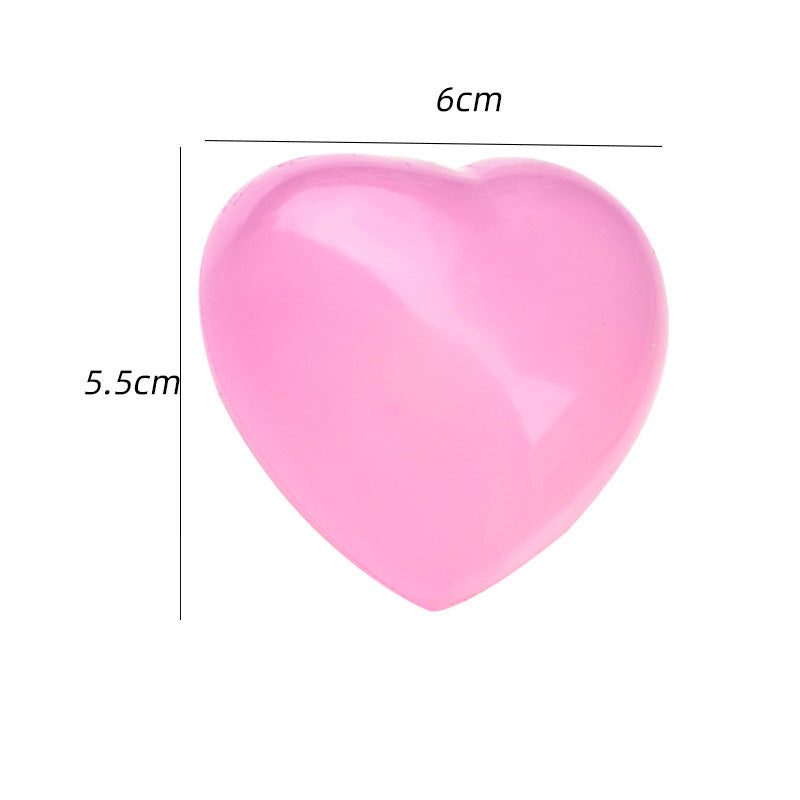 Romantic heart-shaped color-changing stress relief ball