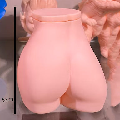 Female body buttocks bush flower pot
