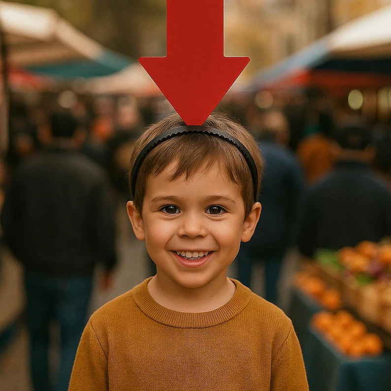 Red Arrow Locator Headband