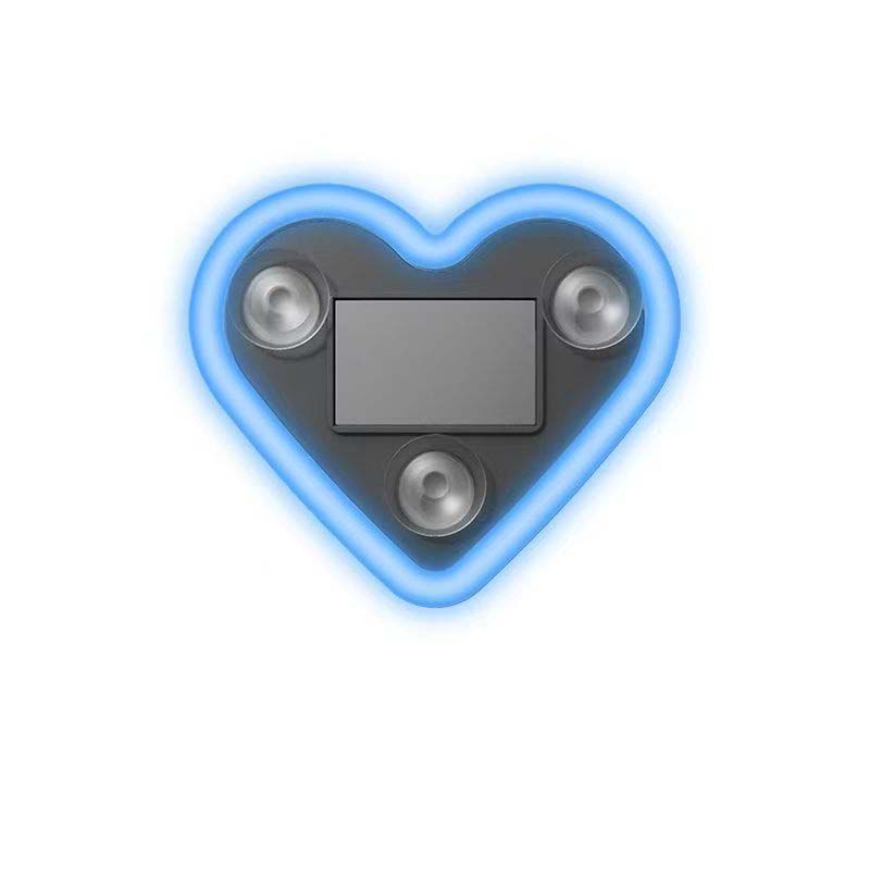 Solar-powered heart-shaped LED neon light