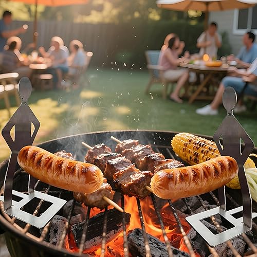 Funny guy barbecue sausage rack
