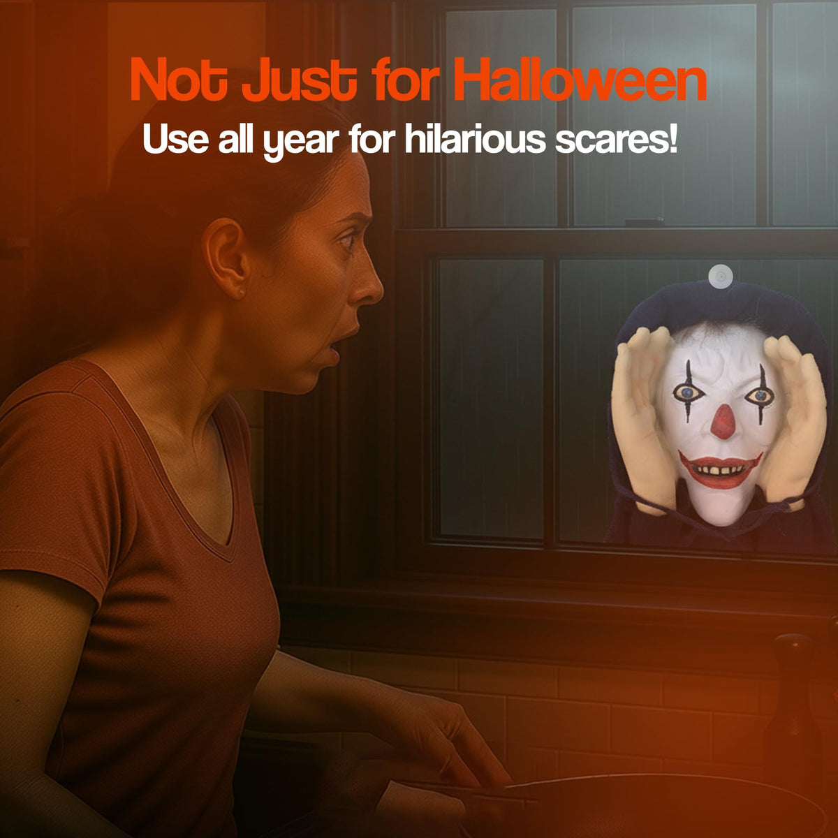 Peeper Scare Window Prank Halloween Decoratio