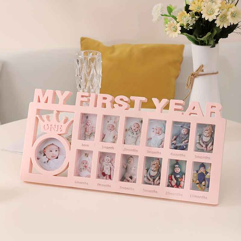 Baby's first birthday commemorative photo frame