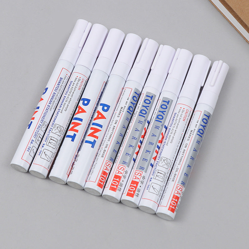 Permanent waterproof paint tire marking