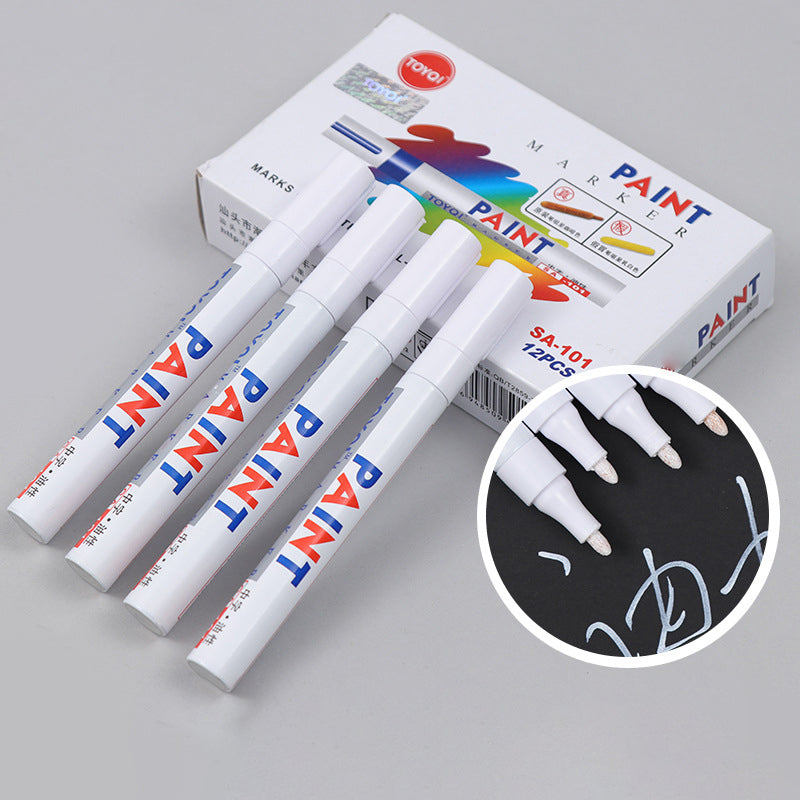 Permanent waterproof paint tire marking