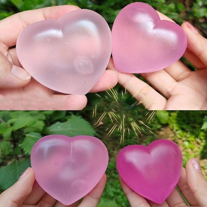 Romantic heart-shaped color-changing stress relief ball