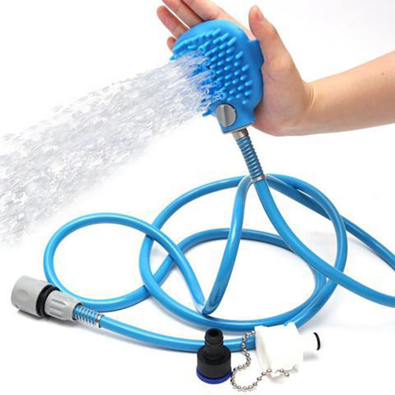 Pet silicone massage shower head