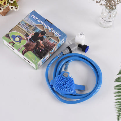 Pet silicone massage shower head