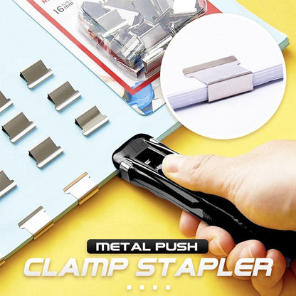 Push-clip file clip to fix test paper