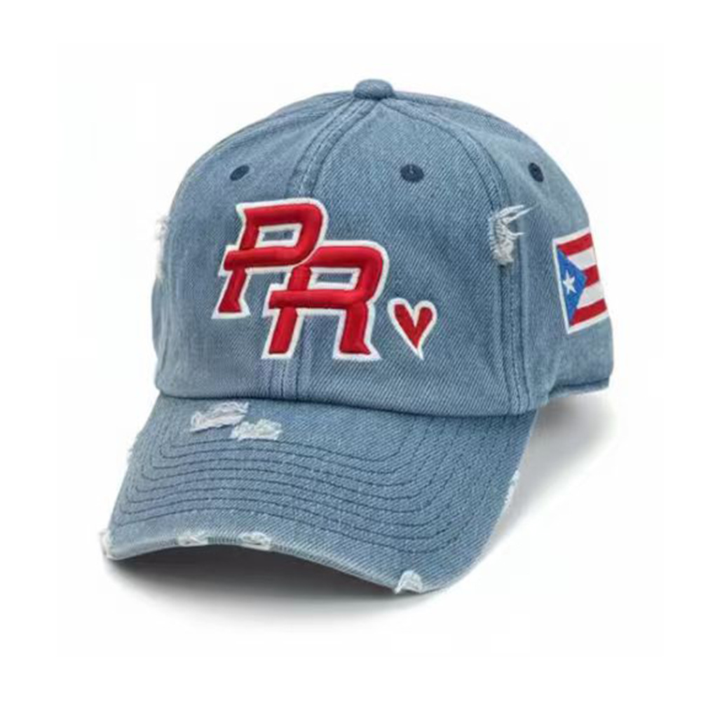 Adjustable embroidered hat