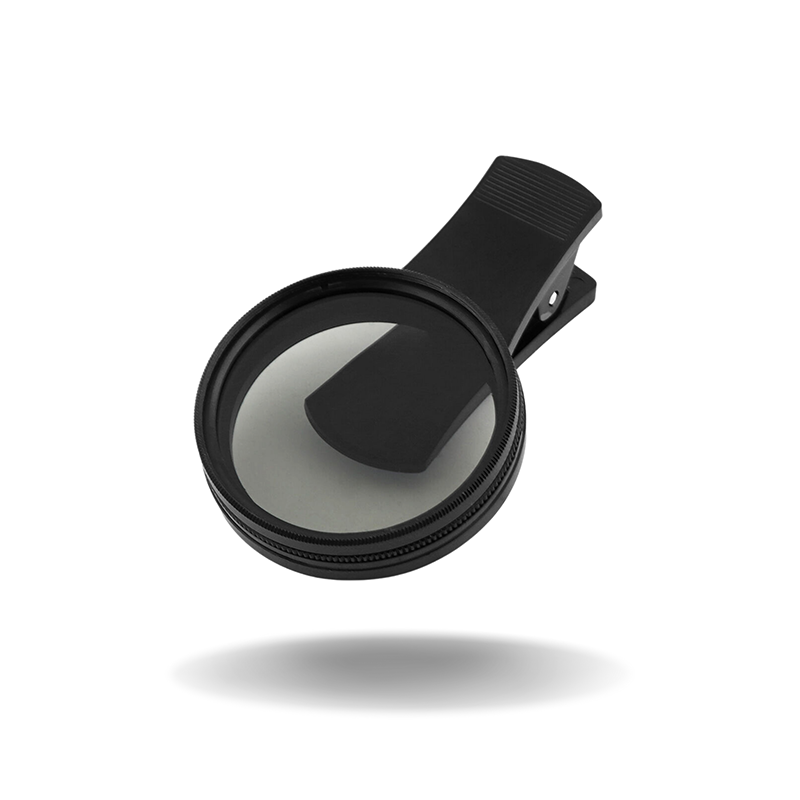 Mobile Phone MotorLens Polarising Clip-On Filter（52mm. Compatible with all phones.）