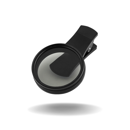 Mobile Phone MotorLens Polarising Clip-On Filter（52mm. Compatible with all phones.）