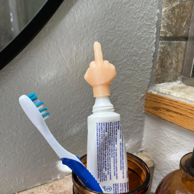 Middle Finger Toothpaste Cap