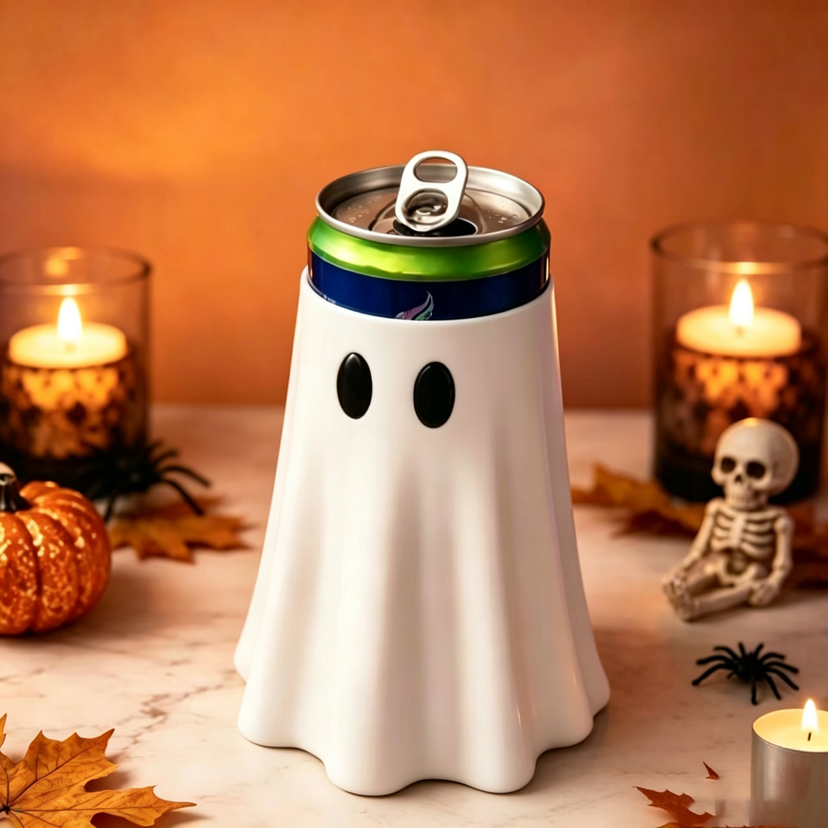 Spooky Ghost Witch Cap Halloween Drink Cup
