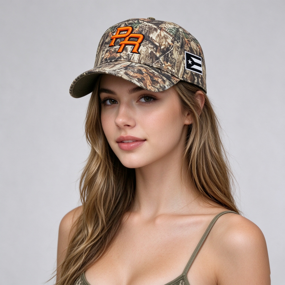 Adjustable embroidered hat