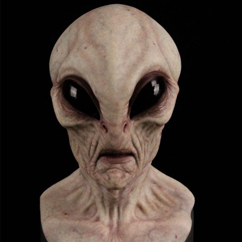 New independent station Halloween alien mask horror headgear UFO latex props