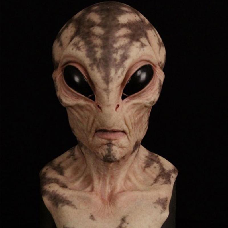 New independent station Halloween alien mask horror headgear UFO latex props