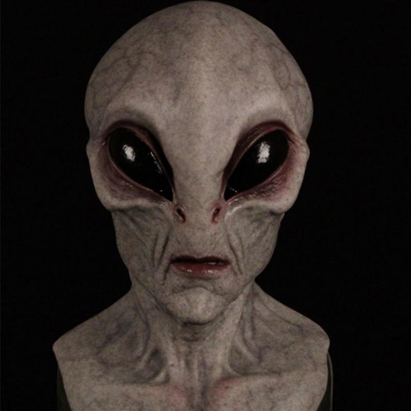 New independent station Halloween alien mask horror headgear UFO latex props