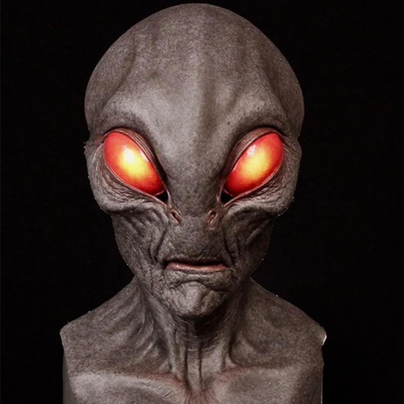 New independent station Halloween alien mask horror headgear UFO latex props