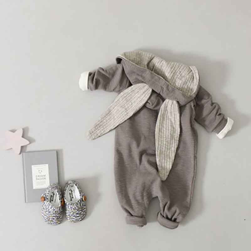 Bunny ears hooded bodysuit