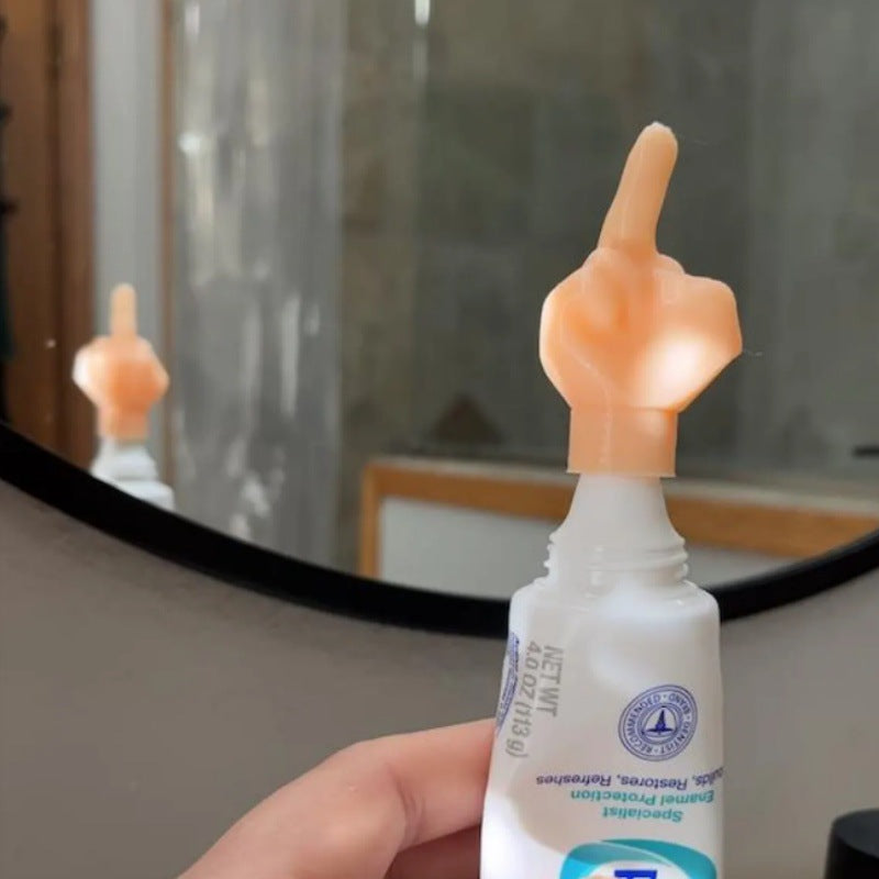 Middle Finger Toothpaste Cap