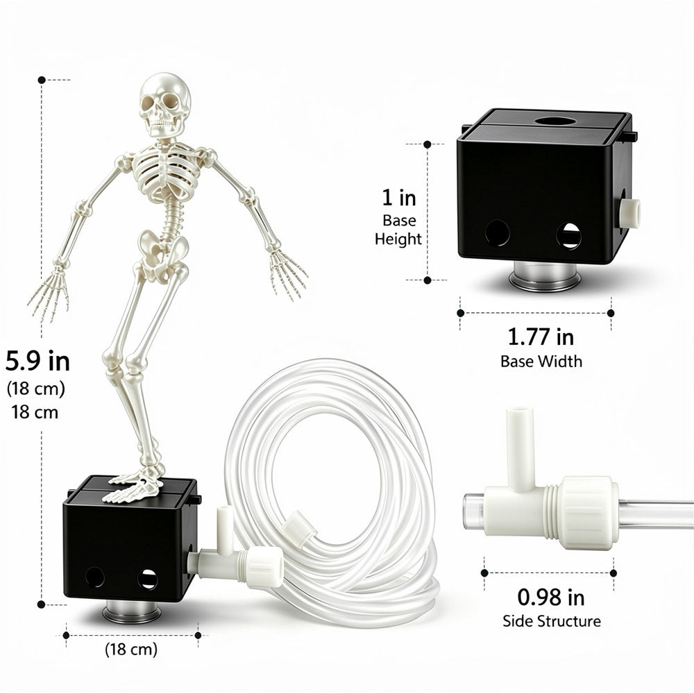 Aquarium Skull Decoration Set