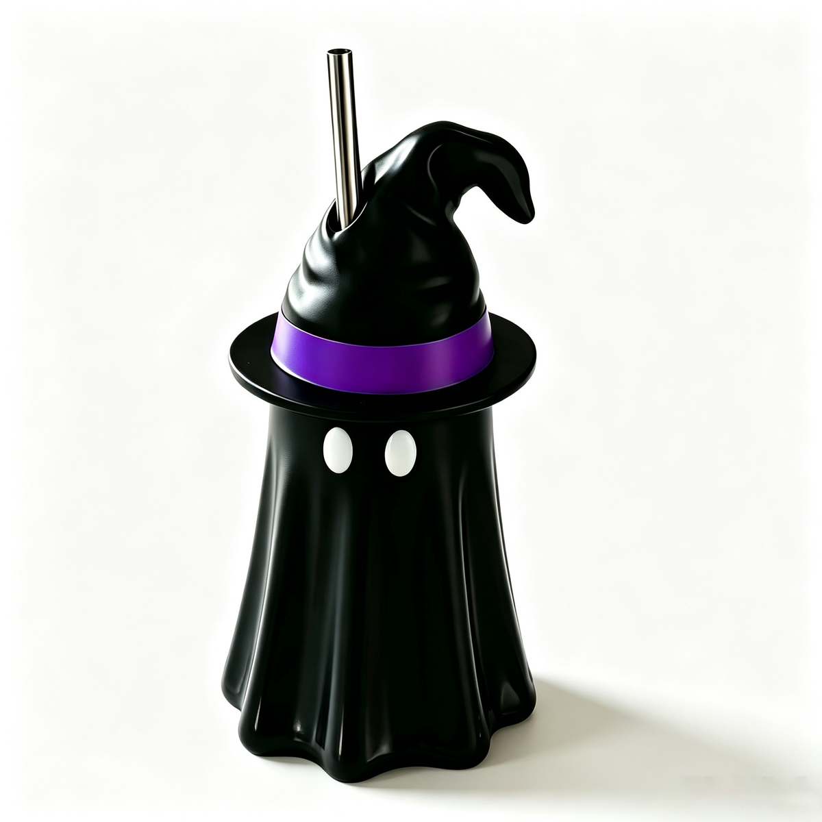 Spooky Ghost Witch Cap Halloween Drink Cup