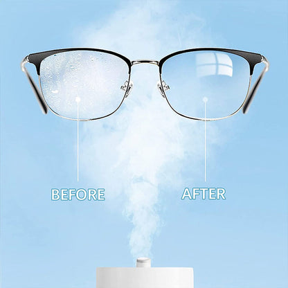 Anti-fog wipes for glasses