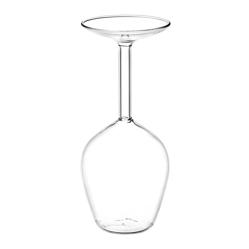 Inverted wine glass