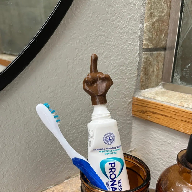 Middle Finger Toothpaste Cap