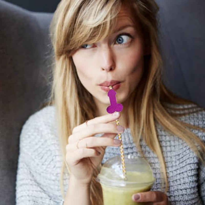 Bachelorette Party Decoration Funny Biodegradable Paper Straws