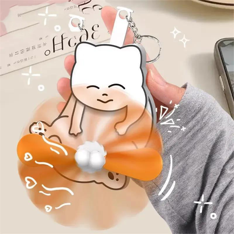 Cartoon push fan