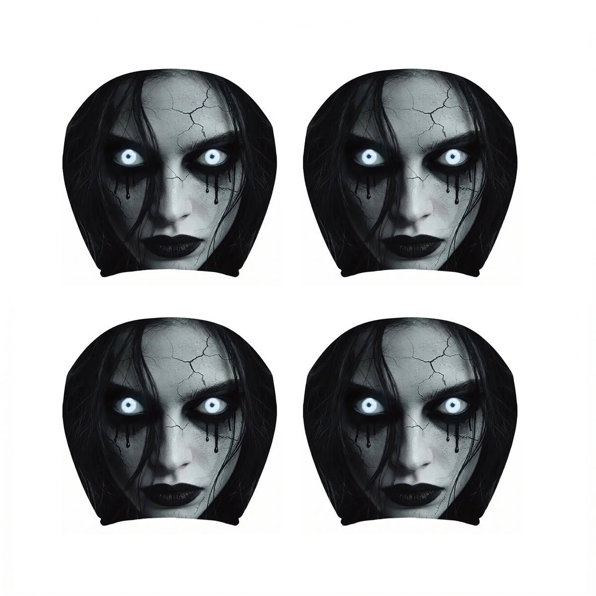 Phantom Haunted Headrest Auto Seat Covers