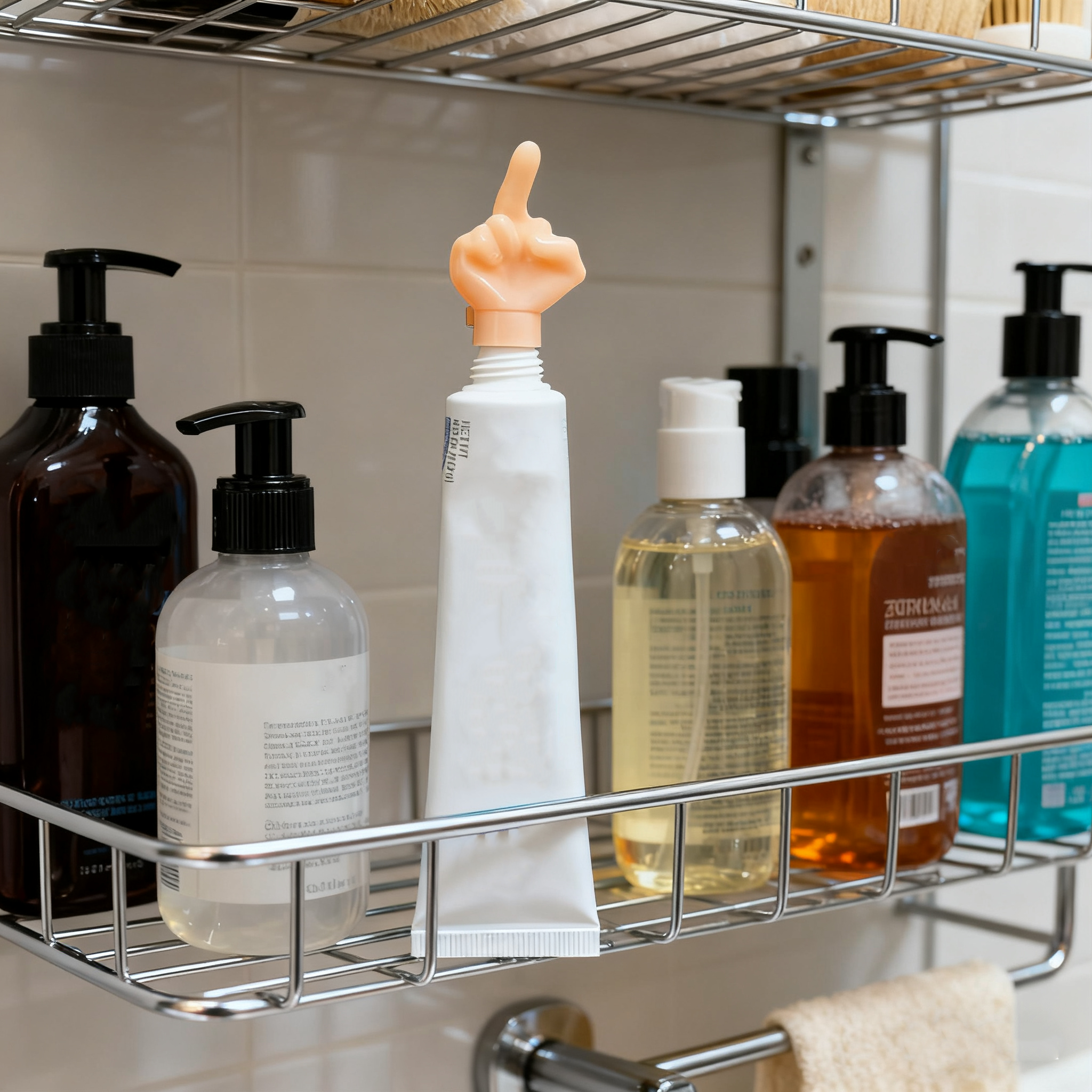 Middle Finger Toothpaste Cap