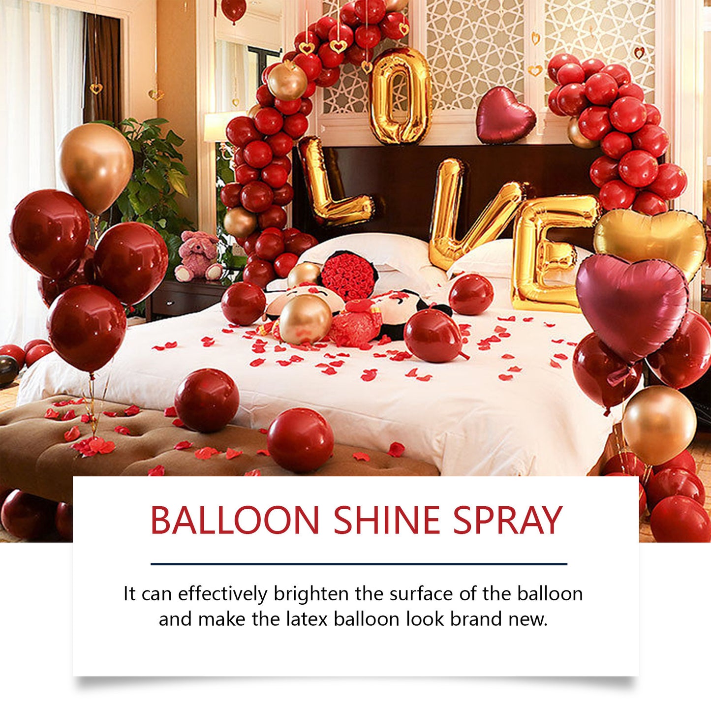 Balloon gloss spray