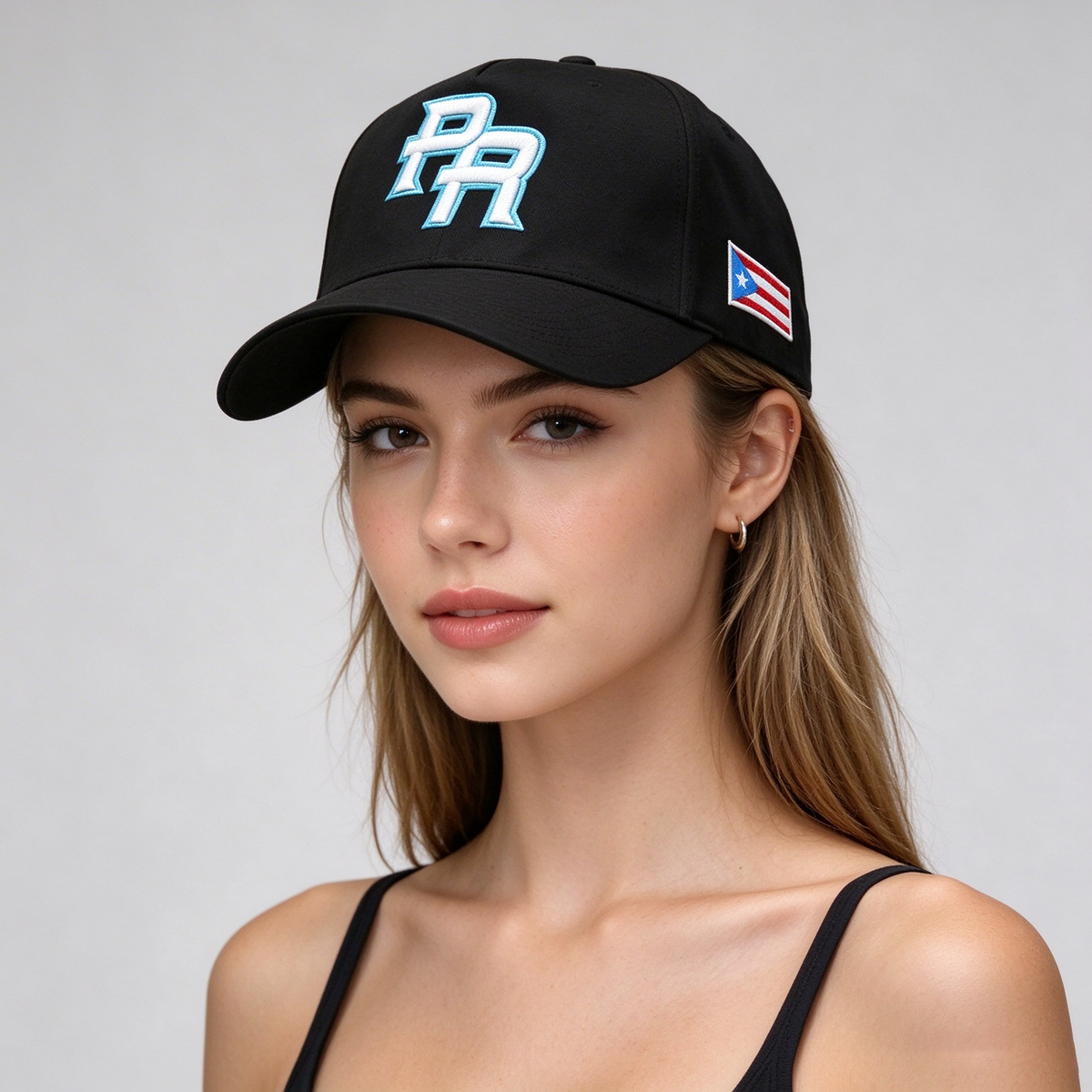 Adjustable embroidered hat
