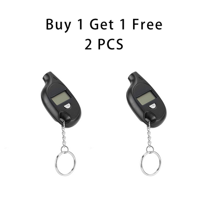 Mini Air Pressure Digital Measurement Keychain Tire Meter