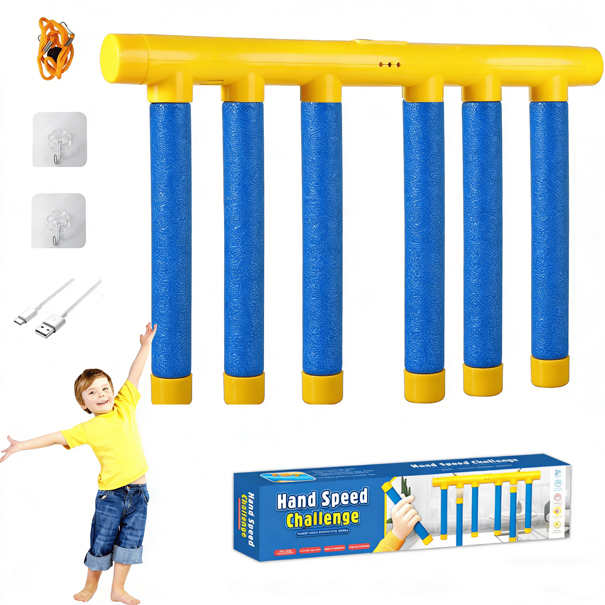 Remote-controlled reaction challenge game - baton game