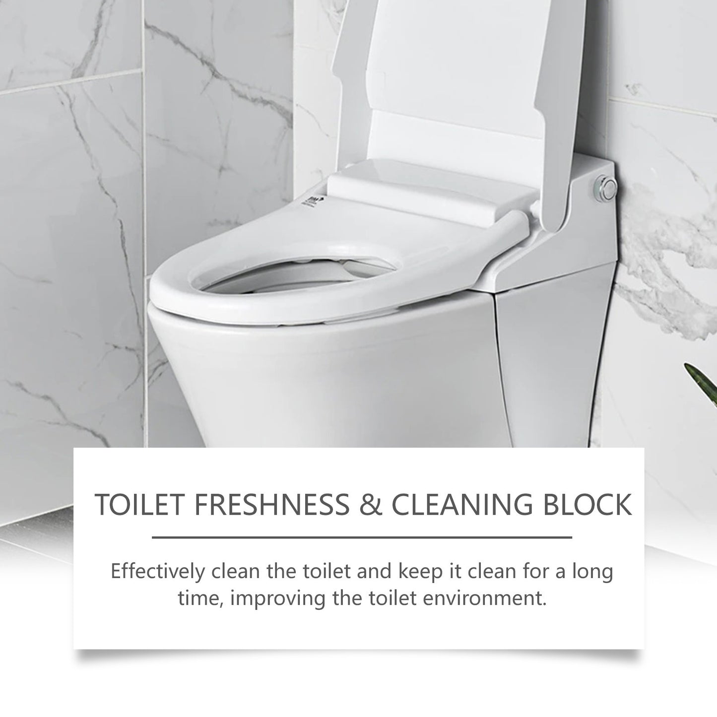 Toilet freshening cleaning block