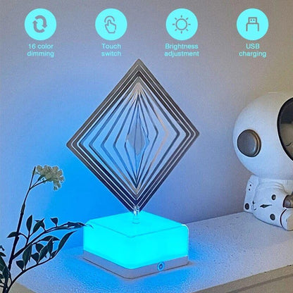 Bedroom rotating bedside lamp LED charging atmosphere lamp