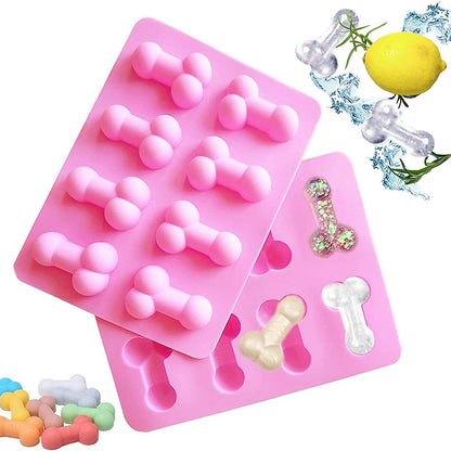 Ice cube tray molds for bachelorette parties