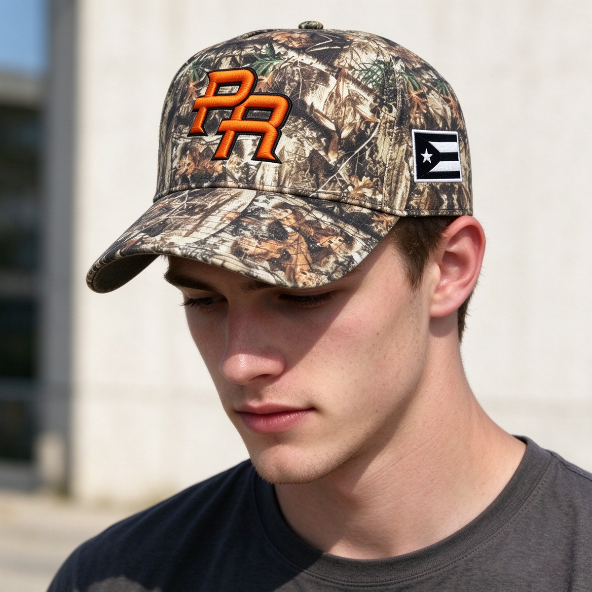 Adjustable embroidered hat