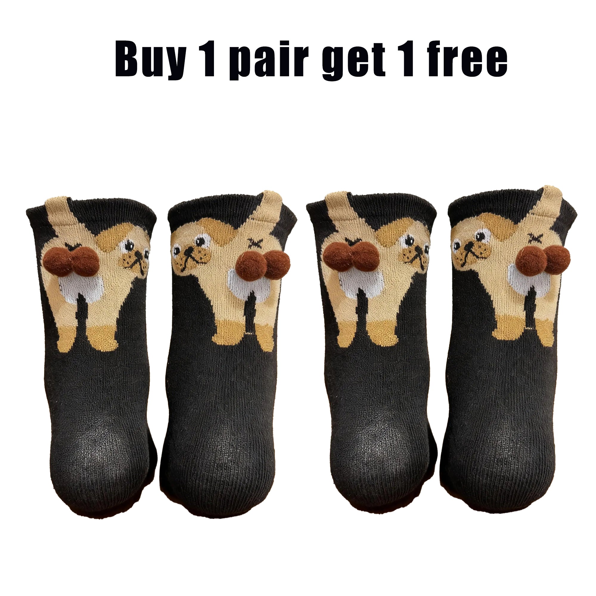 Fun and cute 3D tail animal socks