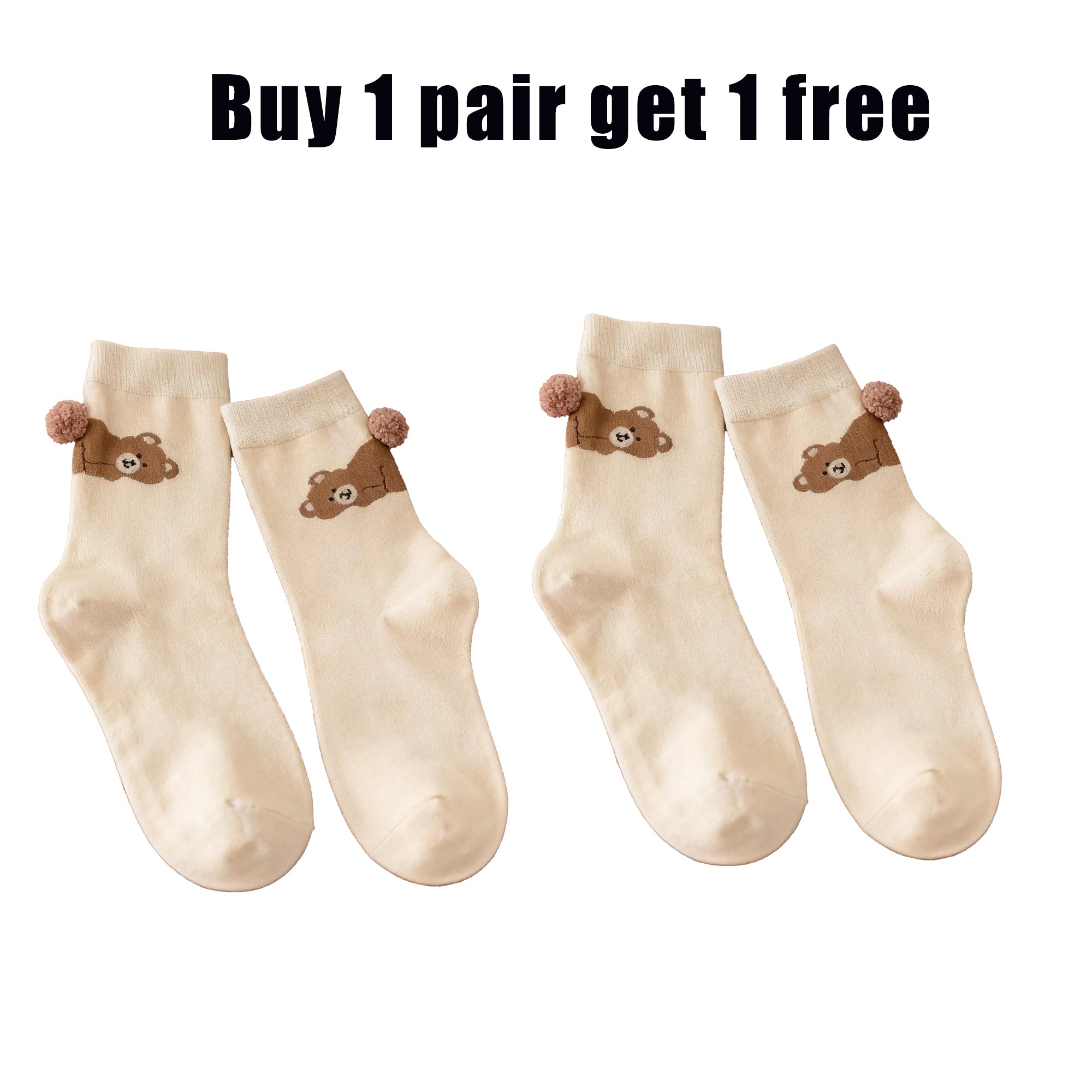 Fun and cute 3D tail animal socks