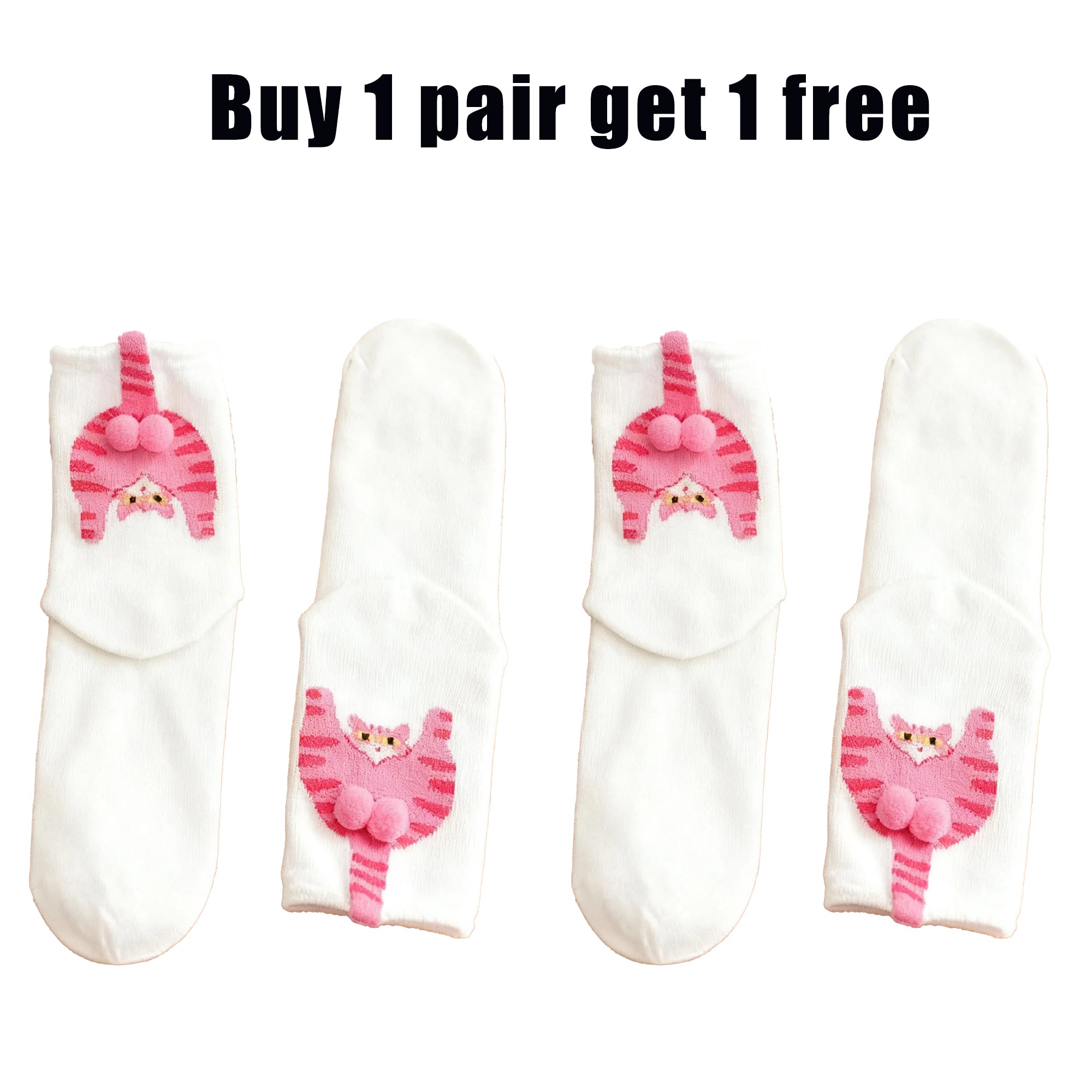 Fun and cute 3D tail animal socks