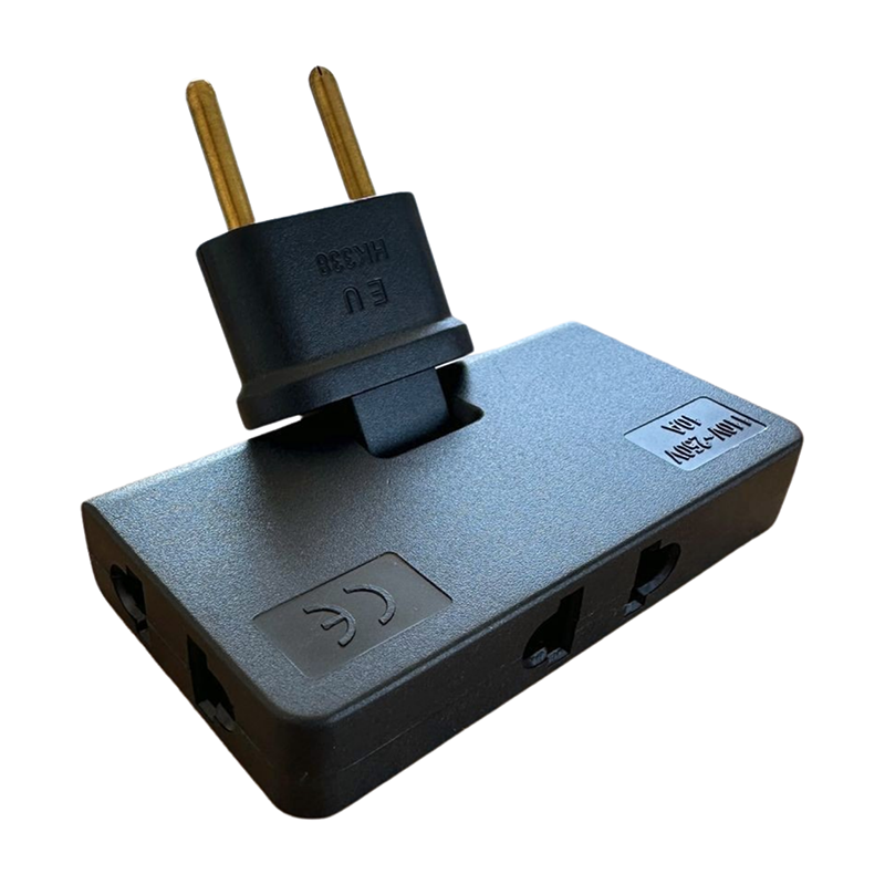 180 degree rotating European standard one to three adapter