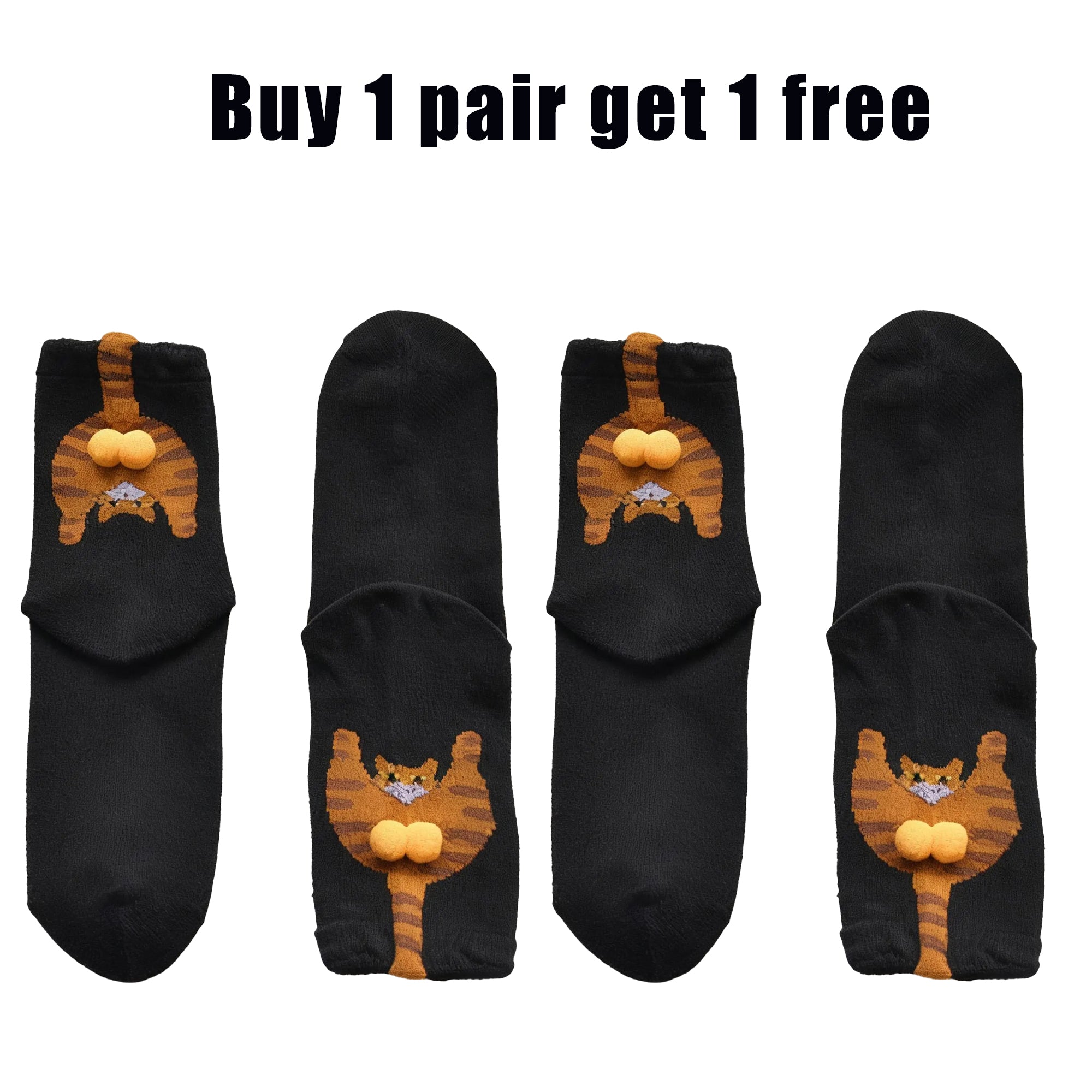 Fun and cute 3D tail animal socks