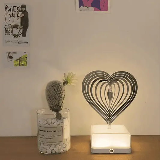 Bedroom rotating bedside lamp LED charging atmosphere lamp