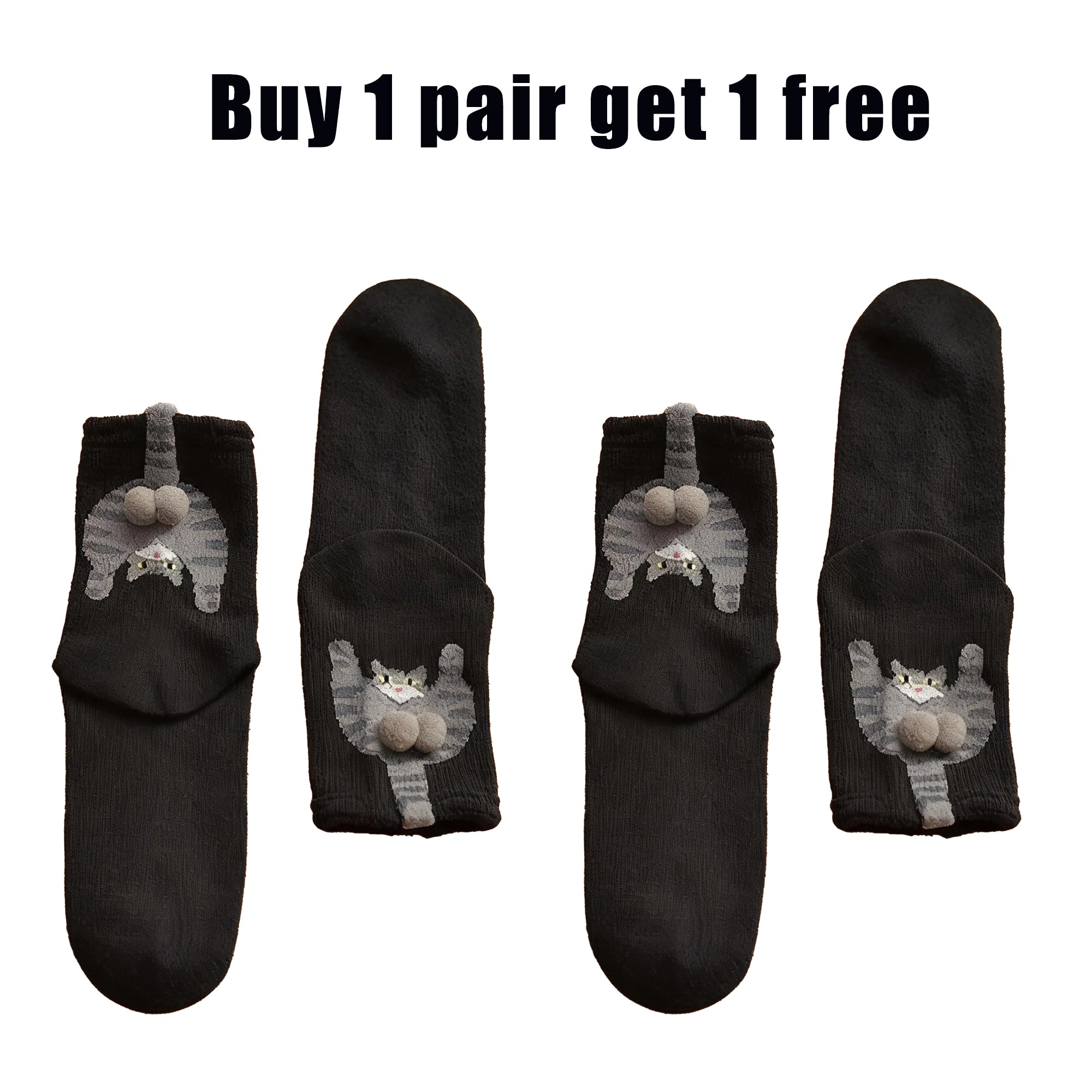 Fun and cute 3D tail animal socks