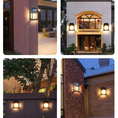 Outdoor solar induction wall light